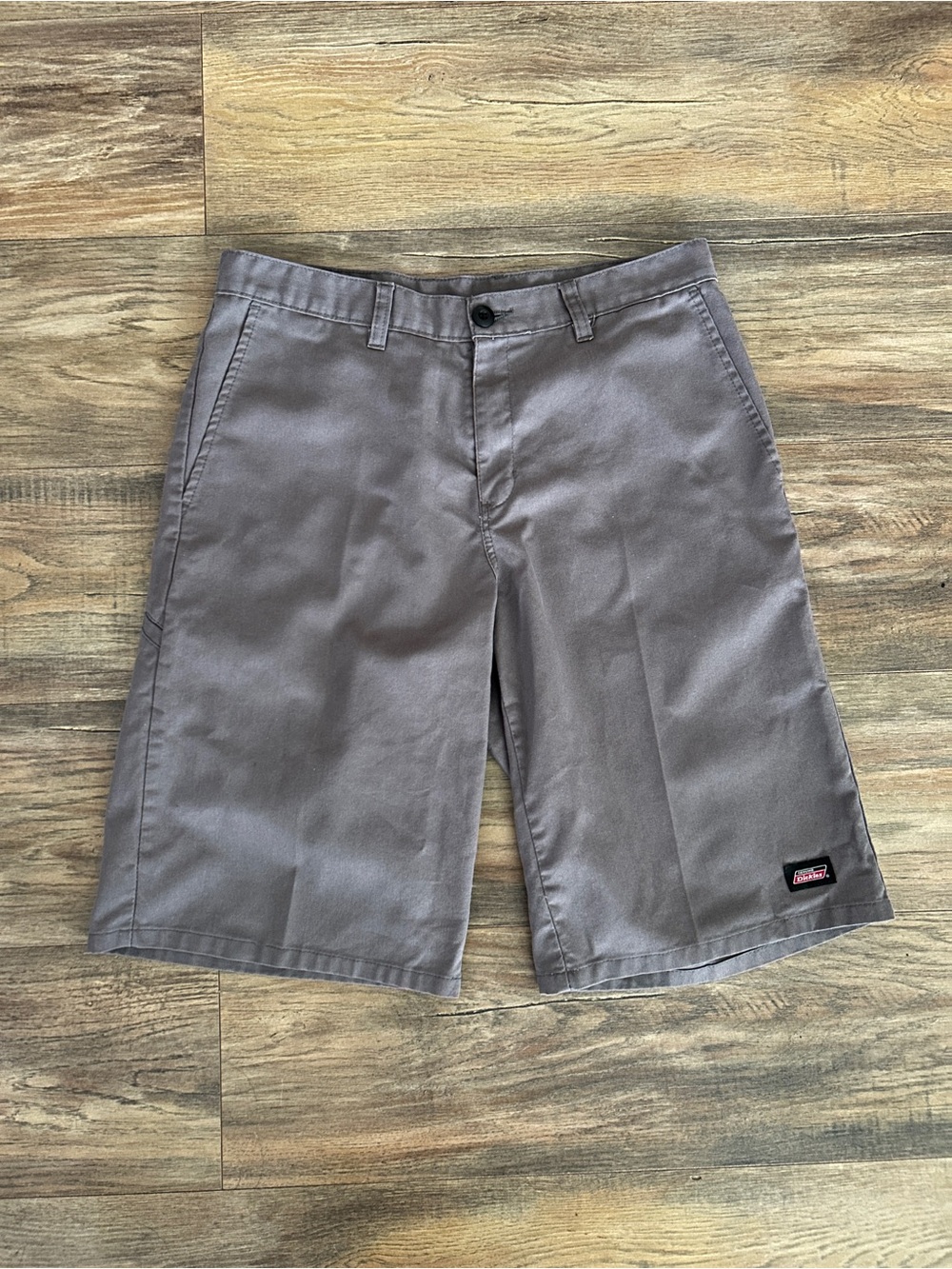 Dickies Flat Front Shorts Utility Pocket Grey 12.5” Inseam